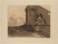 KG 16367a
<br/>
Liber Studiorum of Claude Lorrain: Trap van het Campigoglio te Rome (nr. 19)
<br/>
<em>Lewis, Frederick Christian</em>